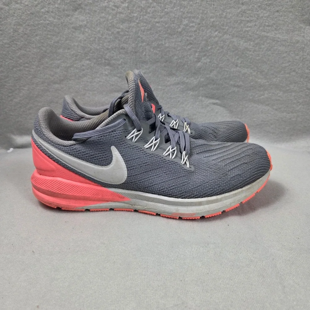 Nike Air Zoom Structure 22 Womens Running Shoes Grey Pink AA1640-005 Size 7